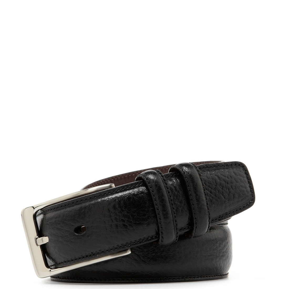 Roundtree & Yorke Big Tall Heat-Creased Leather Belt
