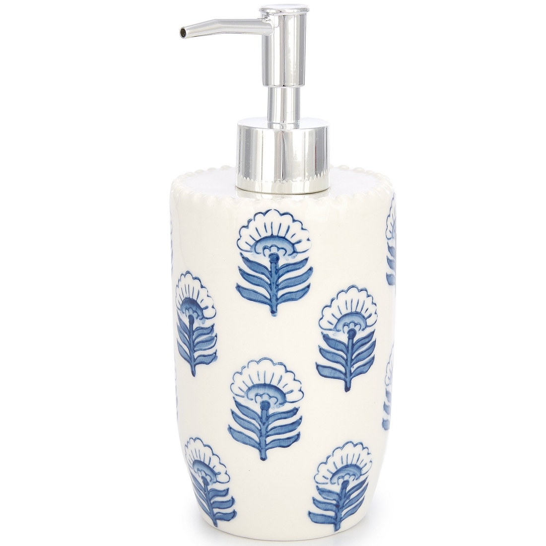 Mud Pie Block Print SoapLotion Pump Dispenser