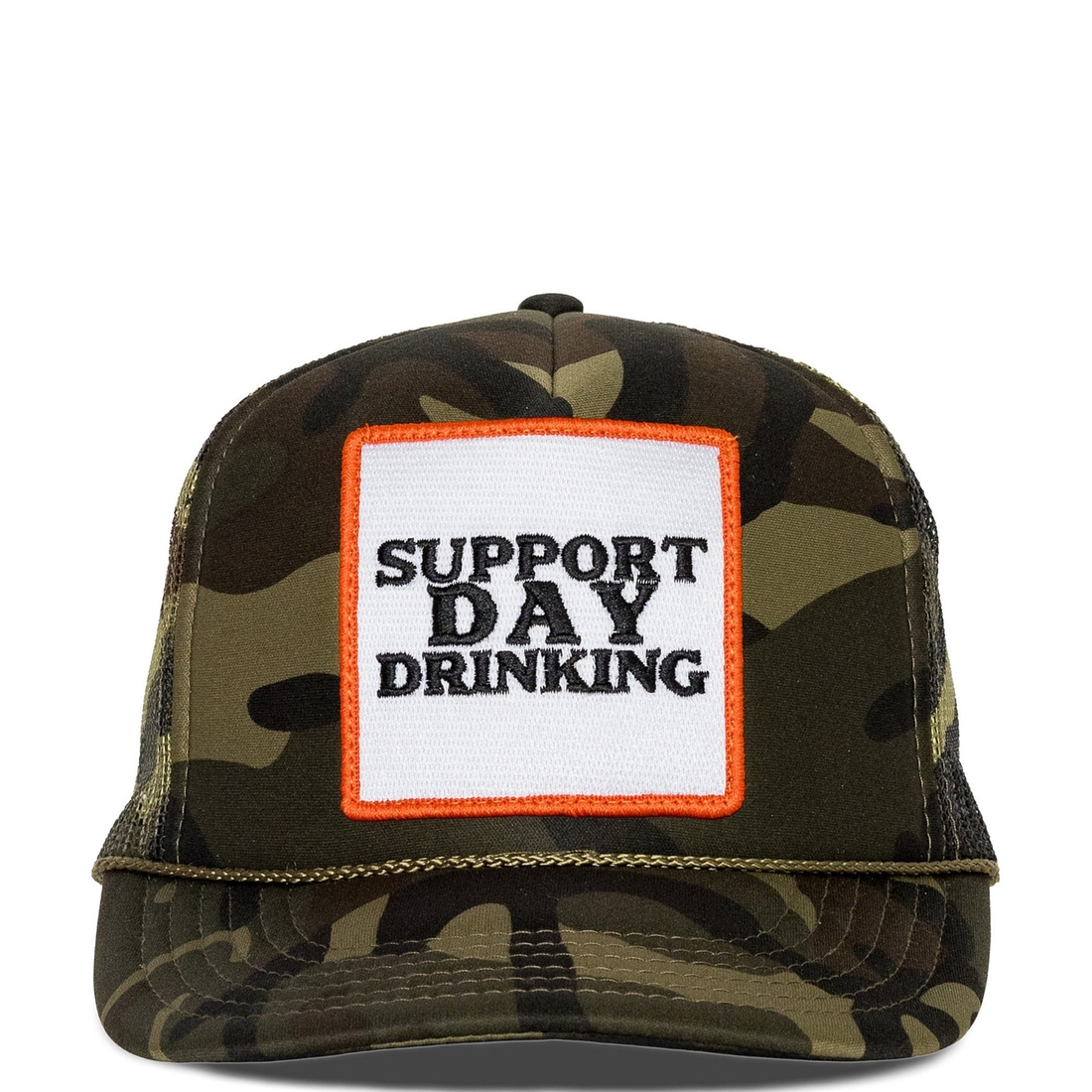 Friday Feelin' Support Day Drinking Camo Baseball Cap