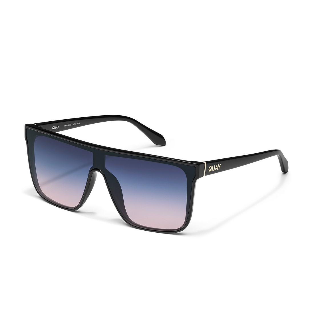 Quay Unisex Nightfall Medium 49mm Shield Statement Sunglasses