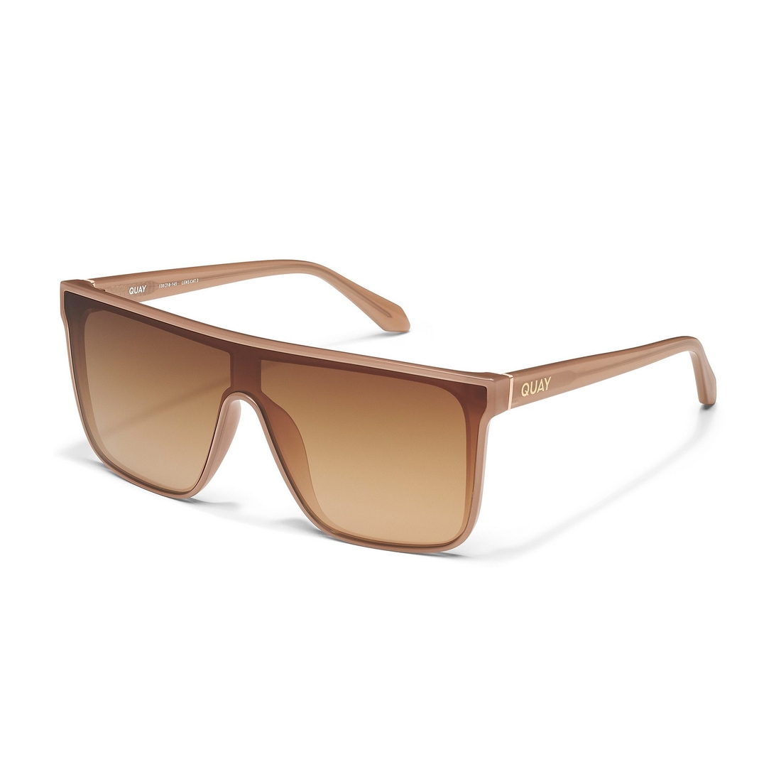 Quay Unisex Nightfall Medium 49mm Mirrored Shield Sunglasses