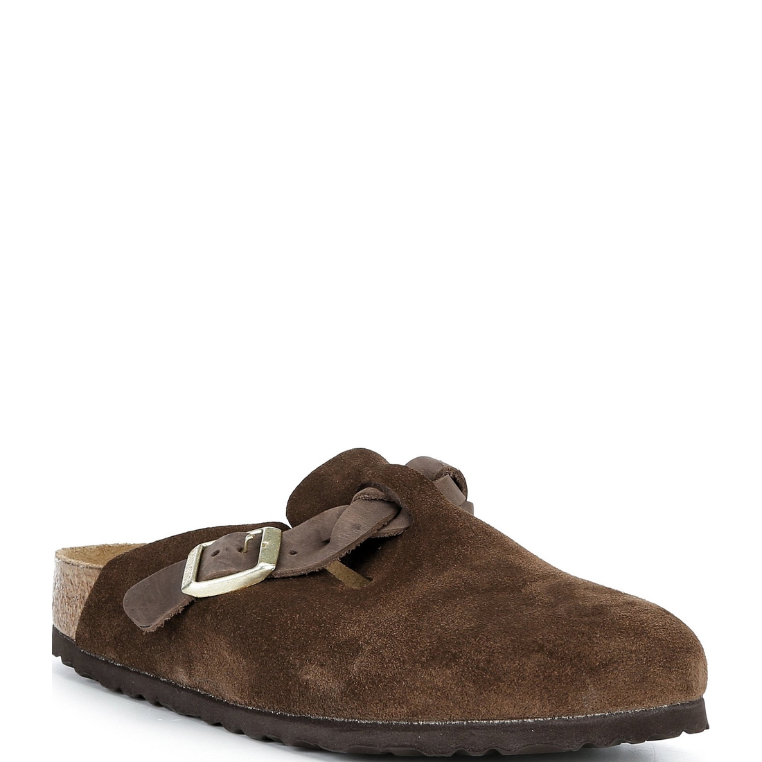 Birkenstock Women's Boston Braid Strap Suede Clogs