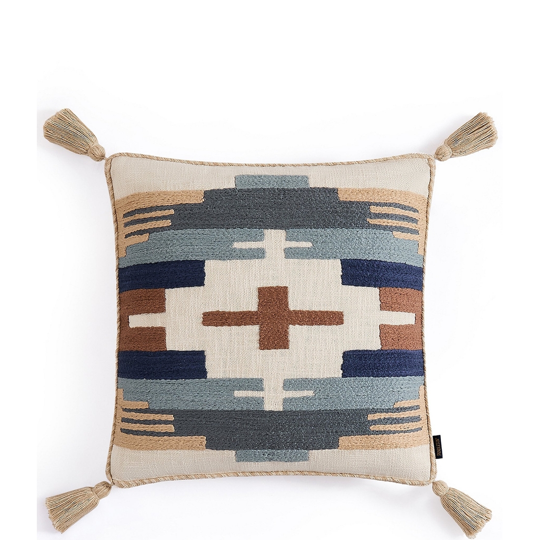 Pendleton Shiprock Collection by Pendleton Geometric Print Tassel Square Pillow
