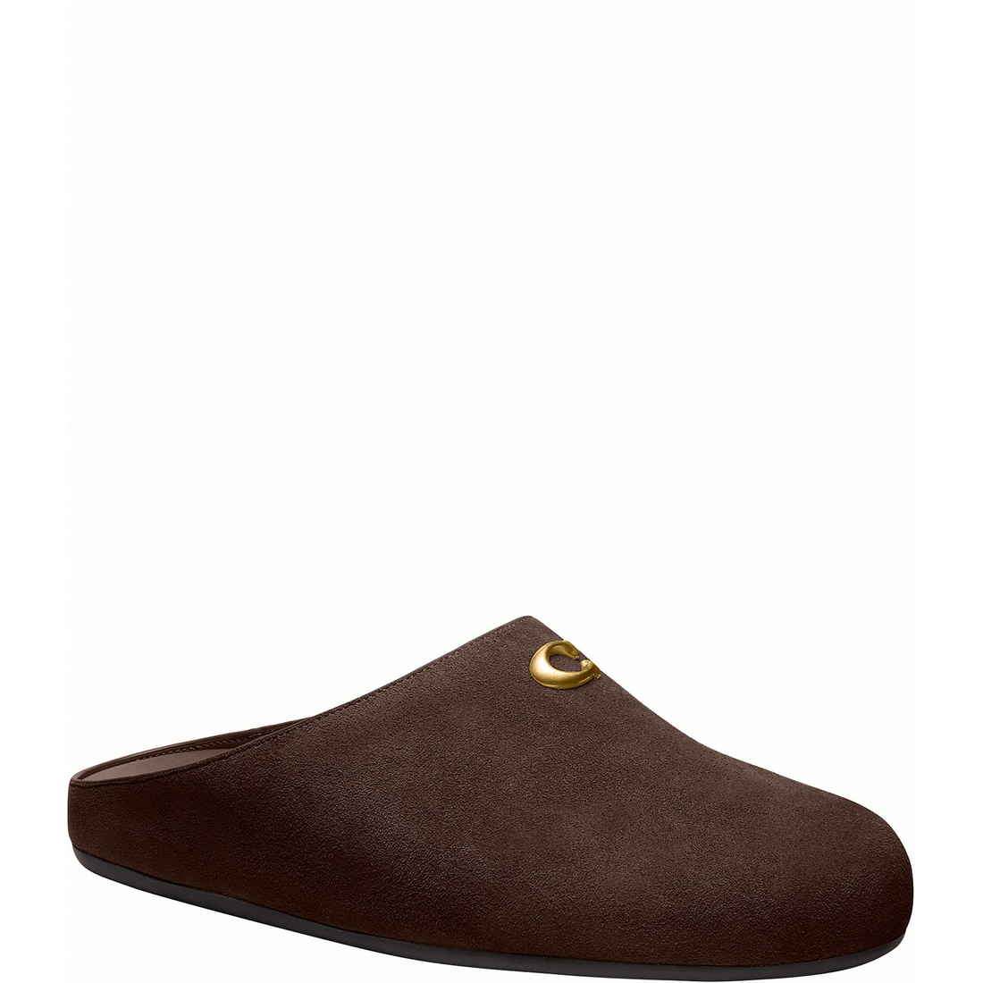 Coach Sculpted C Soft Suede Mules