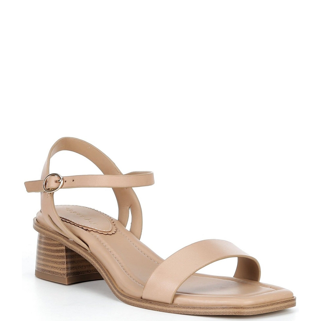 Copper Key Aurora Leather Block Heel Sandals