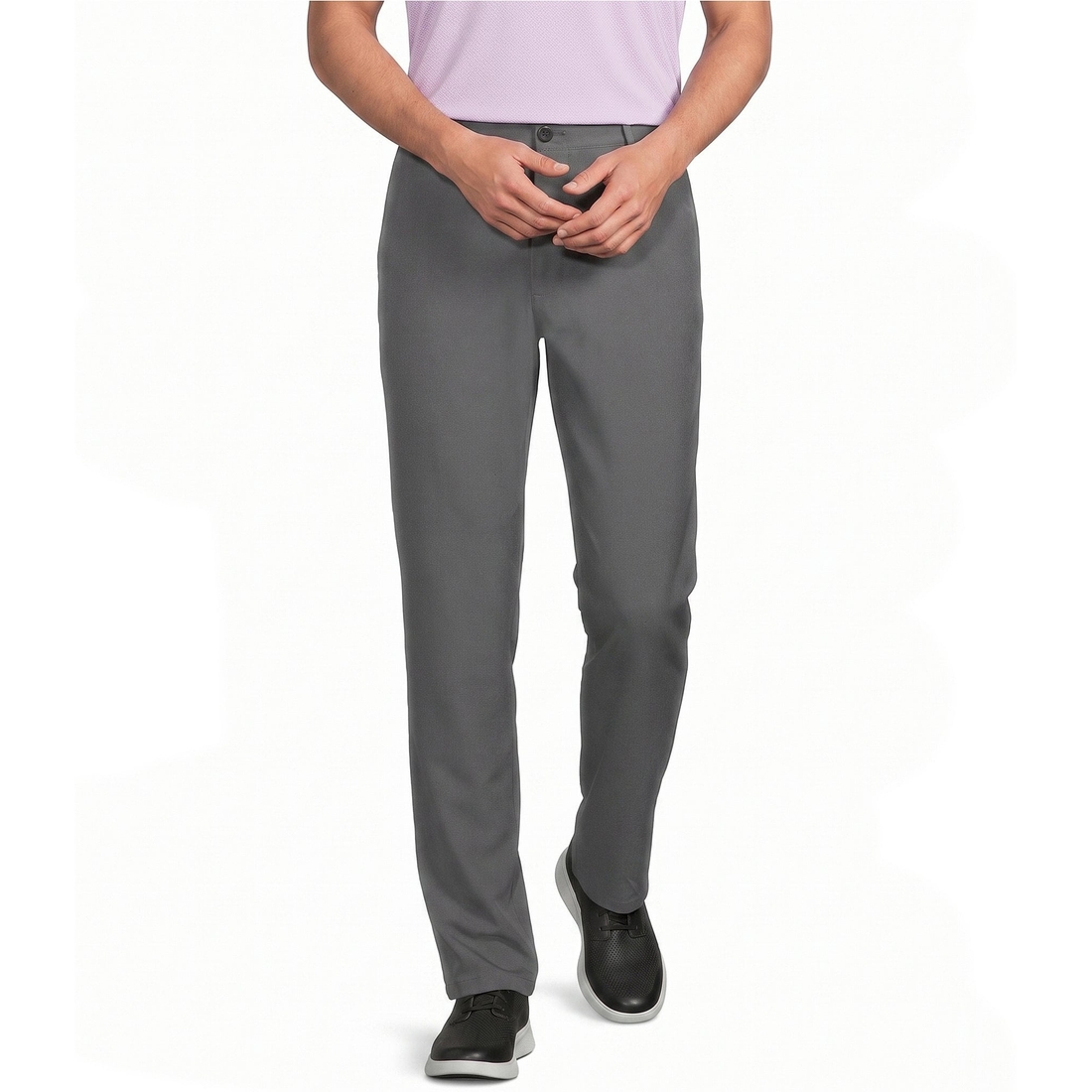 Roundtree & Yorke Performance Straight Fit Flat Front Pants