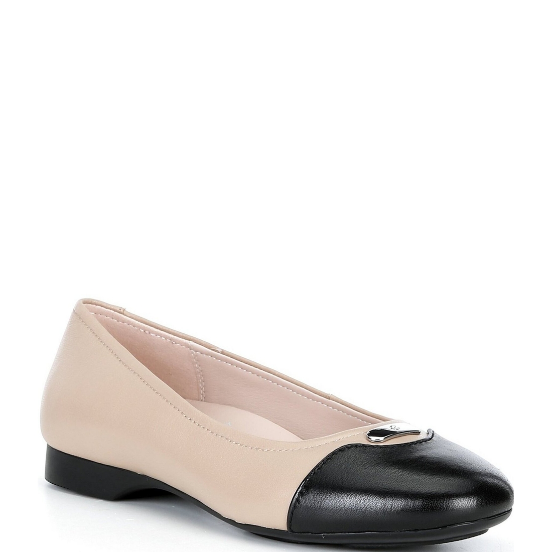 Ecco Elevate Leather Ballet Flats
