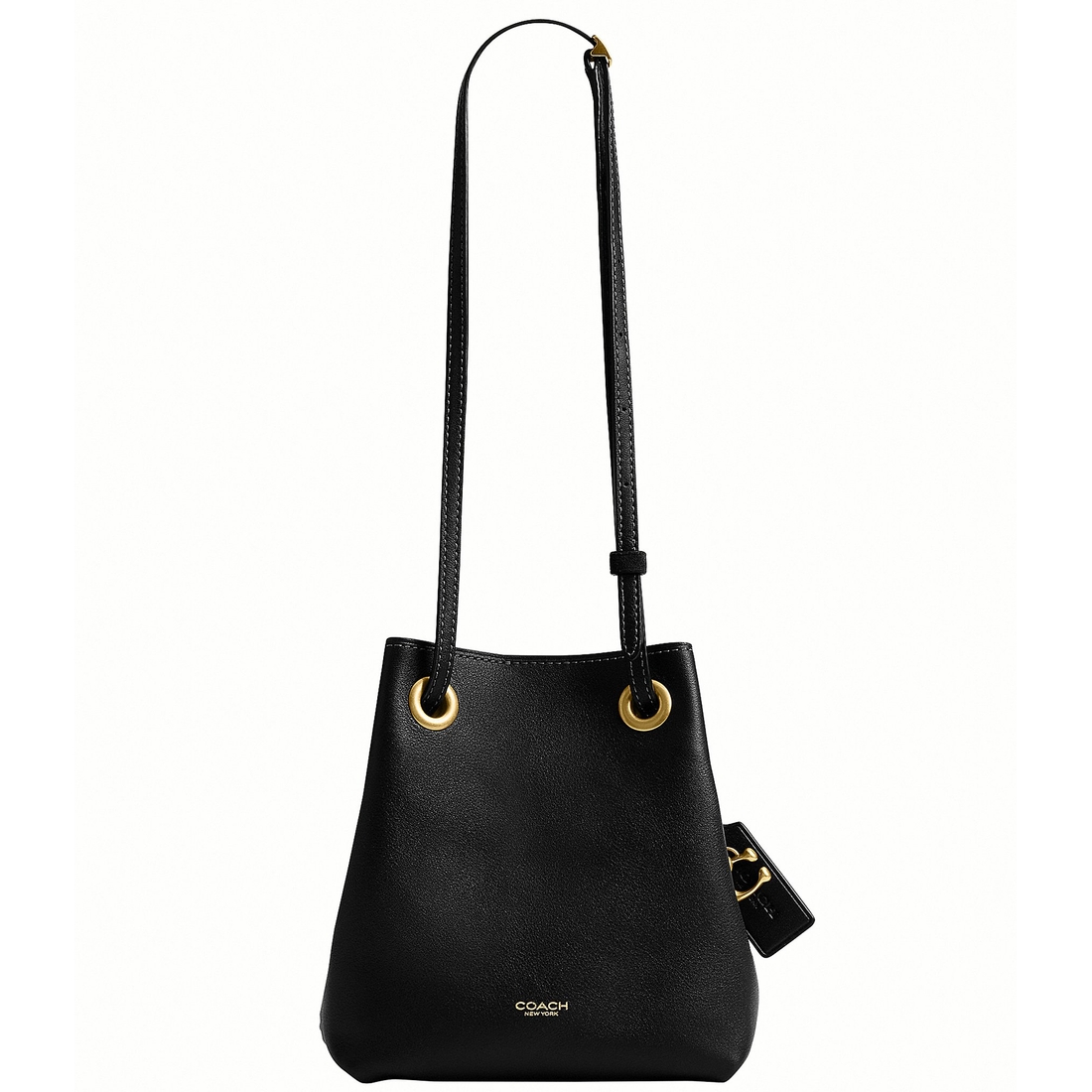 Coach Jade Leather Drawstring Bucket Bag