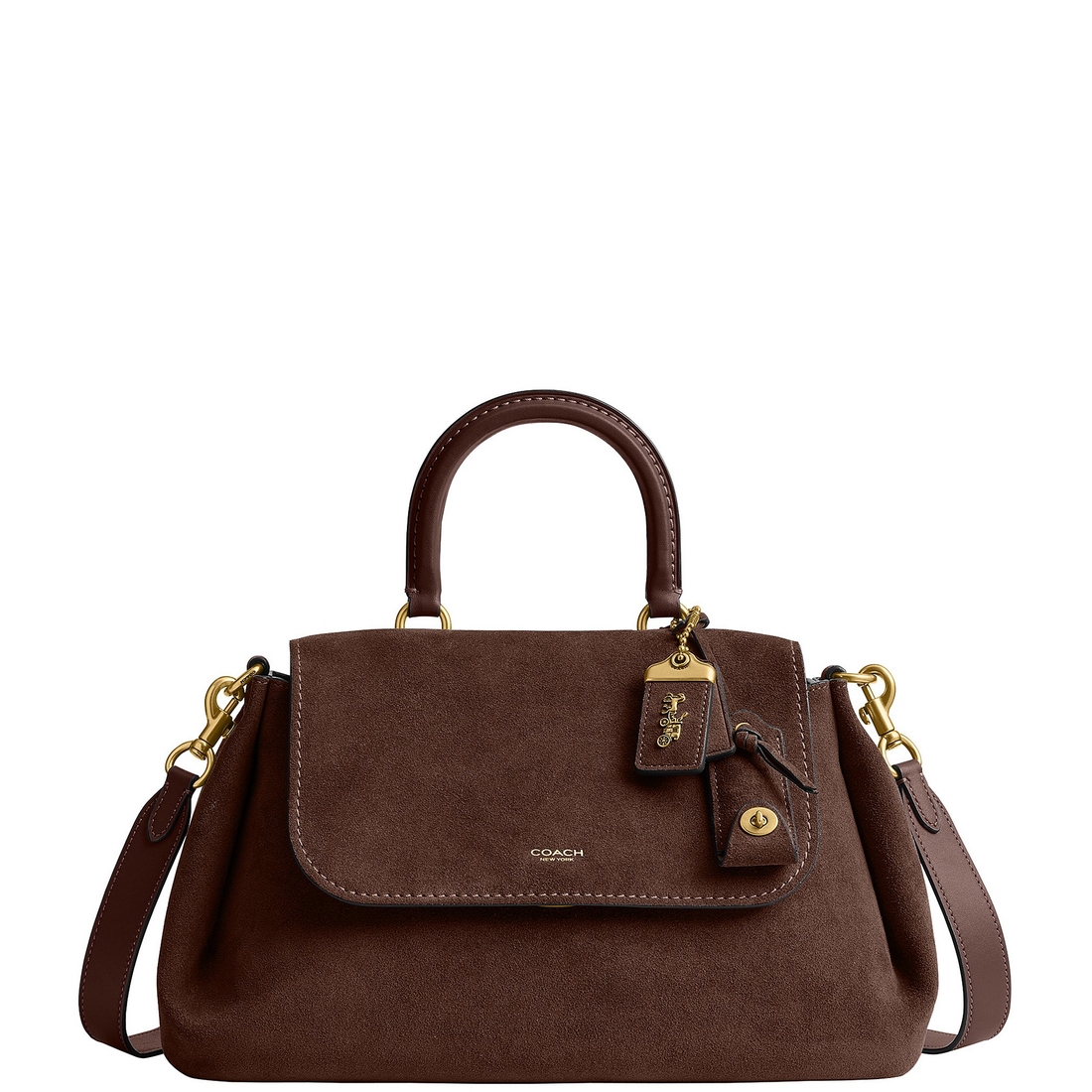 Coach Suede Rogue Top Handle Satchel Bag
