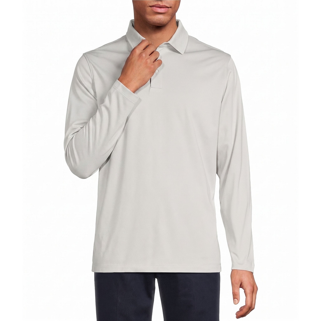 Roundtree & Yorke TravelSmart Long Sleeve Solid Polo