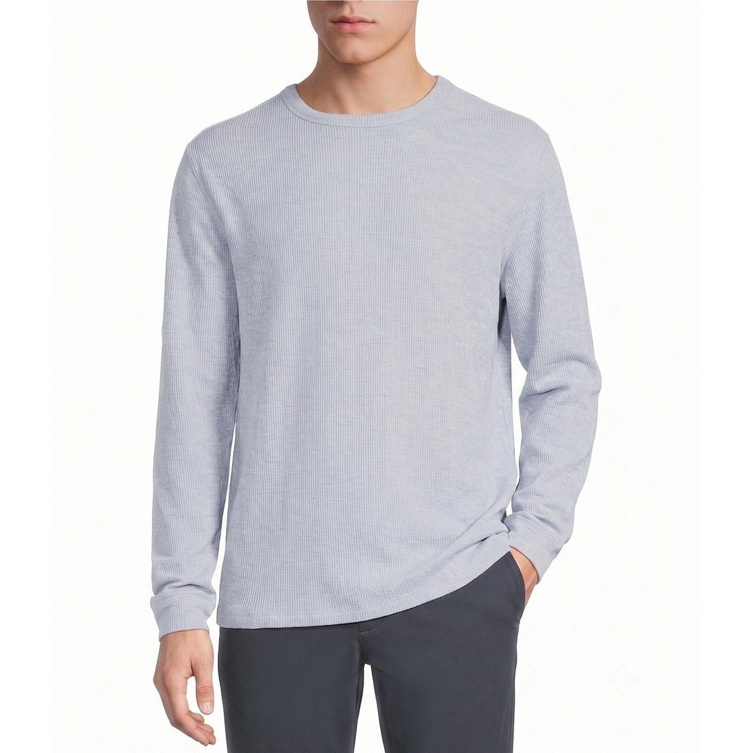 Rowm Big Tall Solid Ribbed T-Shirt