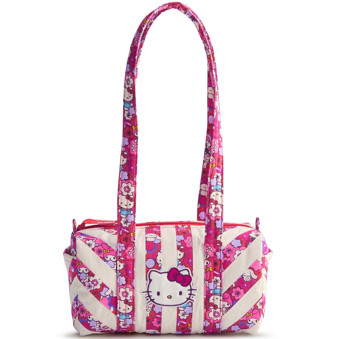 Vera Bradley x Hello Kitty Patchwork Floral Original 100 Shoulder Bag