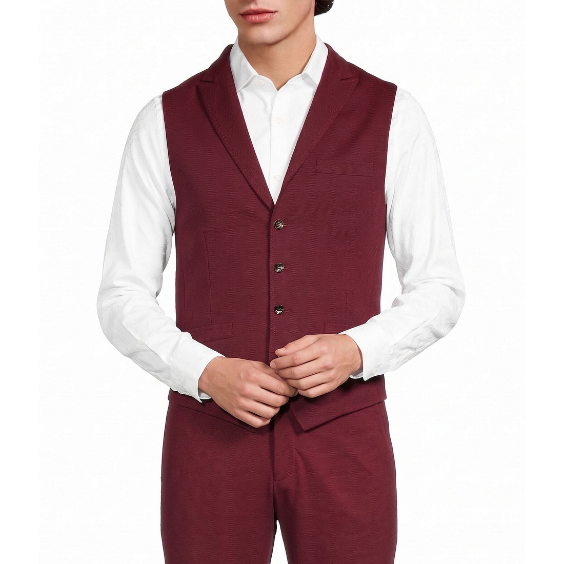 Murano Coordinating Solid Knit Suit Separates Shawl Vest