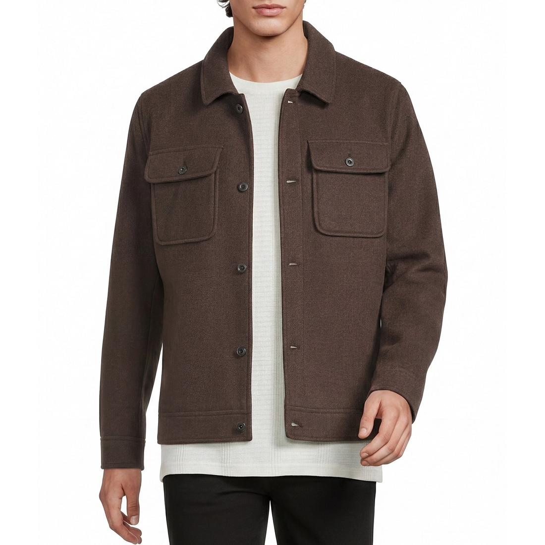 Murano City Stride Button Front Shirt Jacket