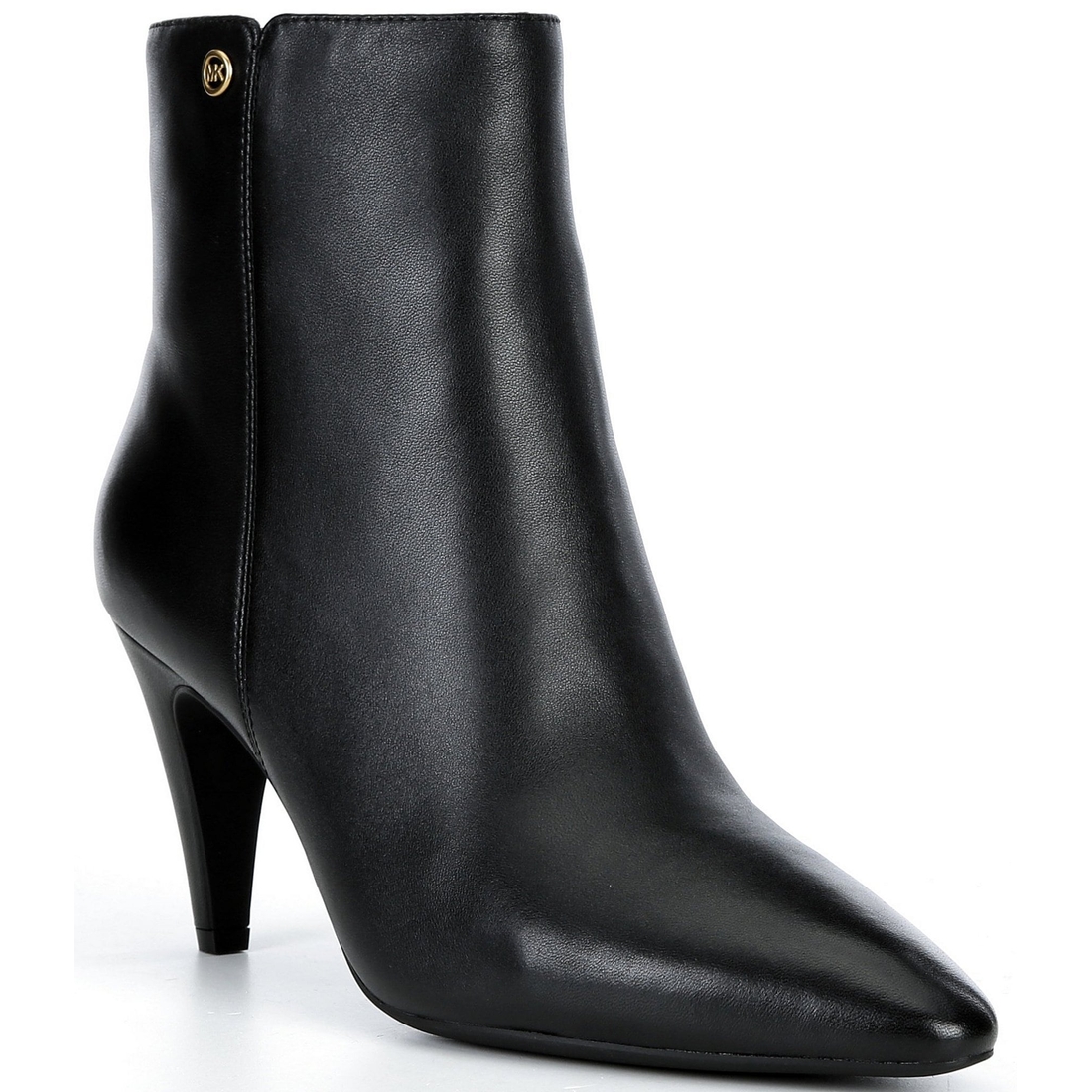 Michael Kors Daniela Heeled Leather Pointed Toe Booties