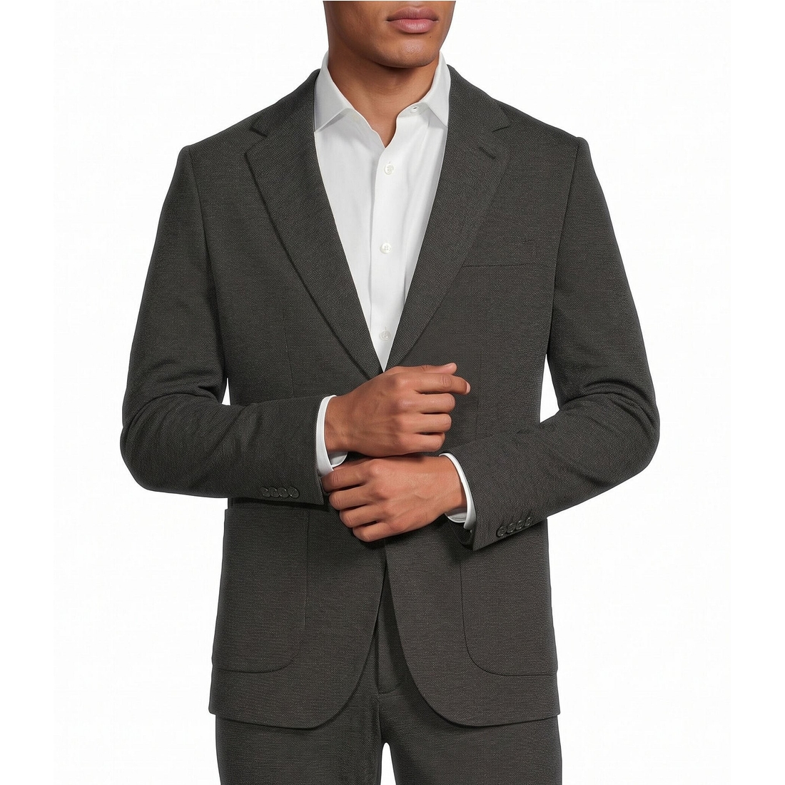 Murano Coordinating Classic Fit Knit Suit Separates Jacket