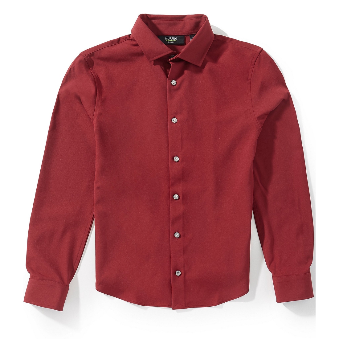 Murano Big Boys Slim Performance Solid Dress Shirt