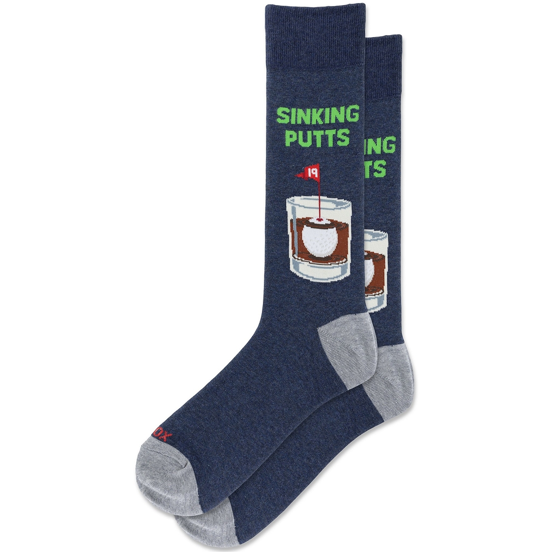 Hot Sox Sinking Putts Crew Socks