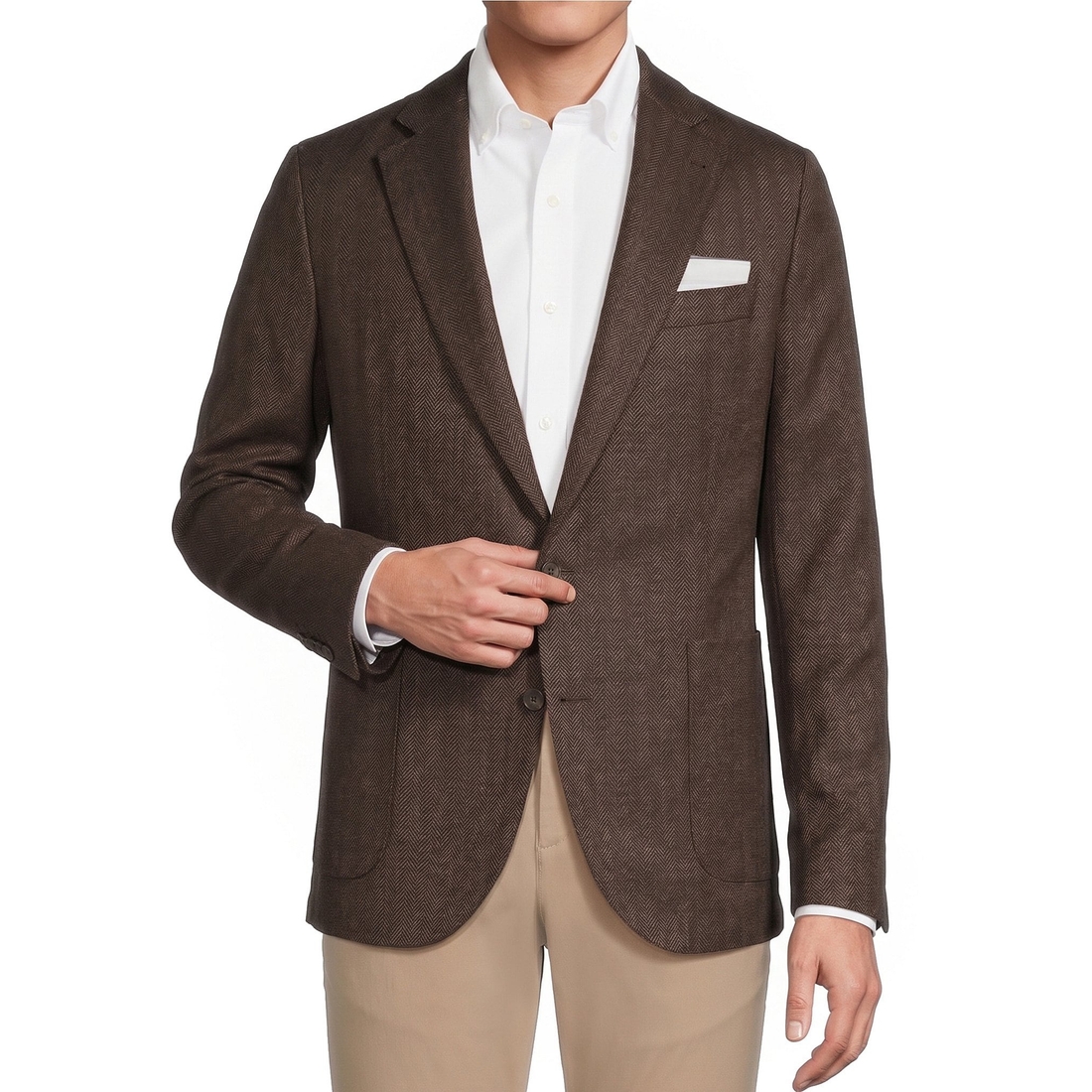 Cremieux Blue Label Herringbone Blazer