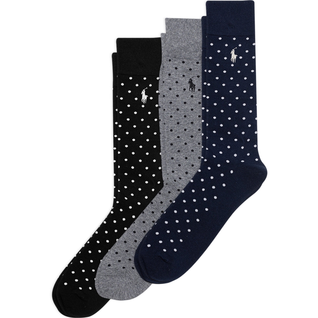 Polo Ralph Lauren Big Tall Classic Dot Slack Socks 3-Pack