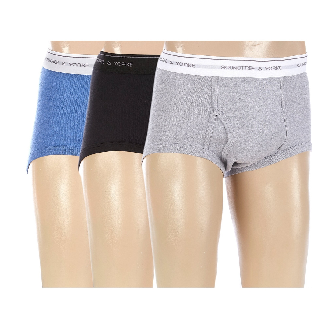 Roundtree & Yorke Full-Cut Briefs 3-Pack