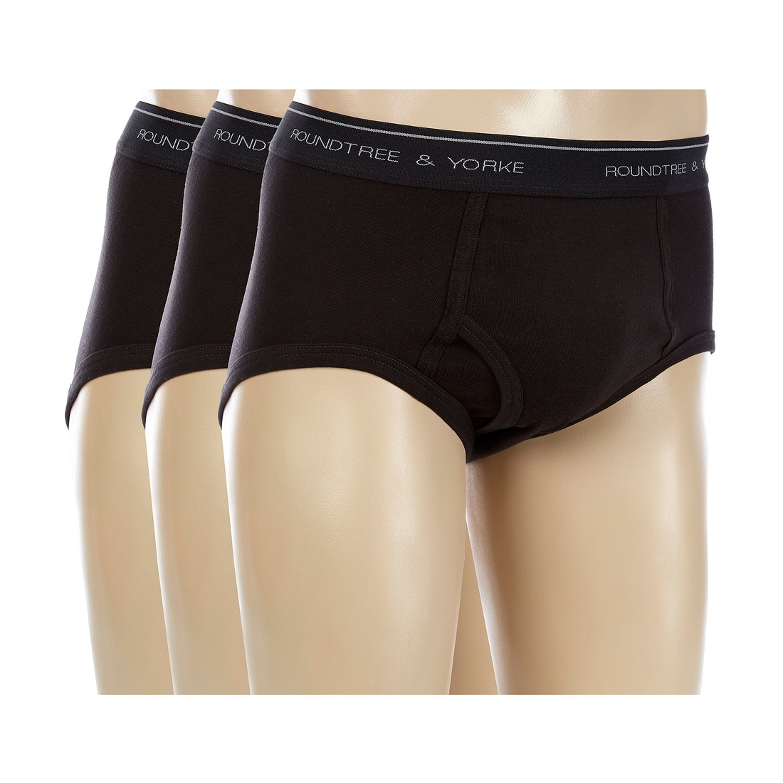 Roundtree & Yorke Full-Cut Briefs 3-Pack
