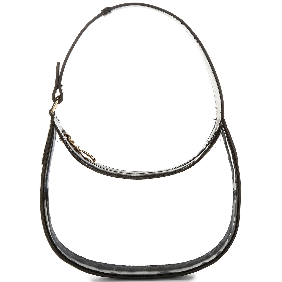 Anna & Ava Clear Crescent Mini Hobo Bag