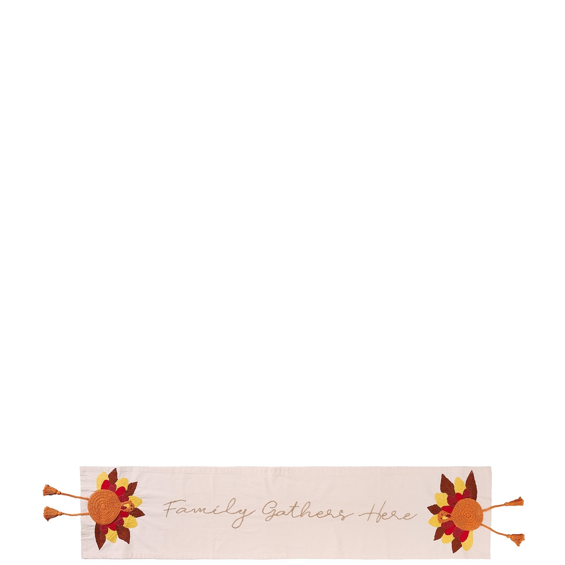 Mud Pie Turkey Dangle Leg Table Runner