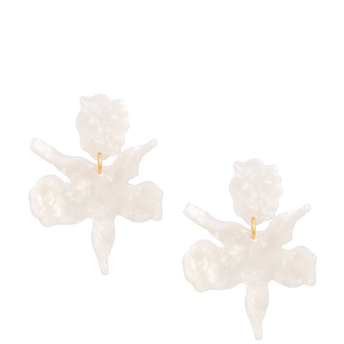 Lele Sadoughi Small Paper Lily Statement Drop Earrings