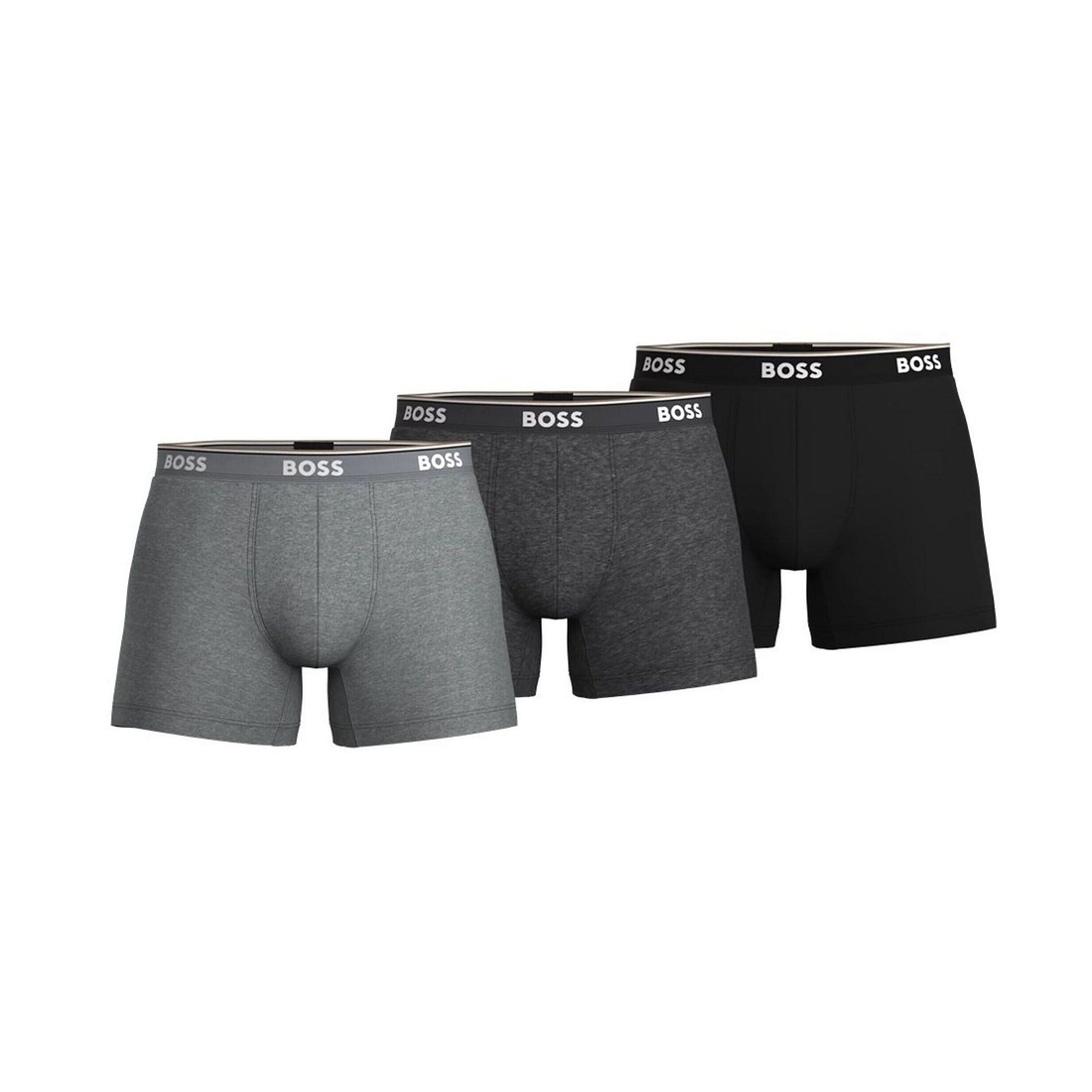 Hugo Boss Solid Regular Boxer Briefs 3-Pack