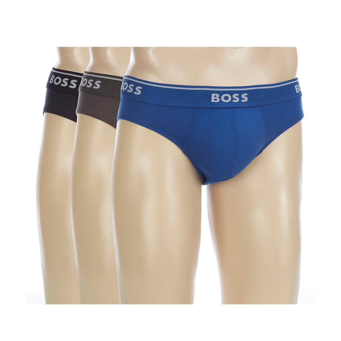 Hugo Boss Solid Hip Briefs 3-Pack
