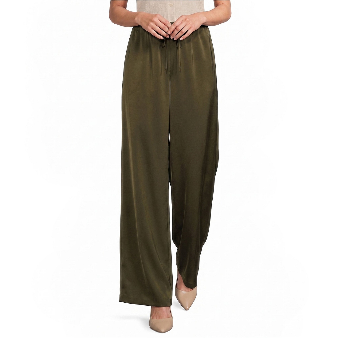 Antonio Melani Carson Satin Drawstring Pants