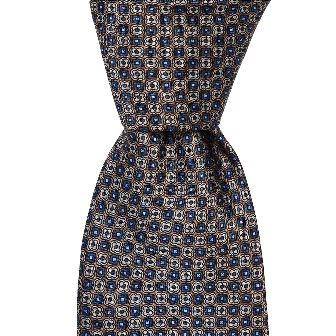 Hickey Freeman Micro Neat Pattern Traditional Silk Tie