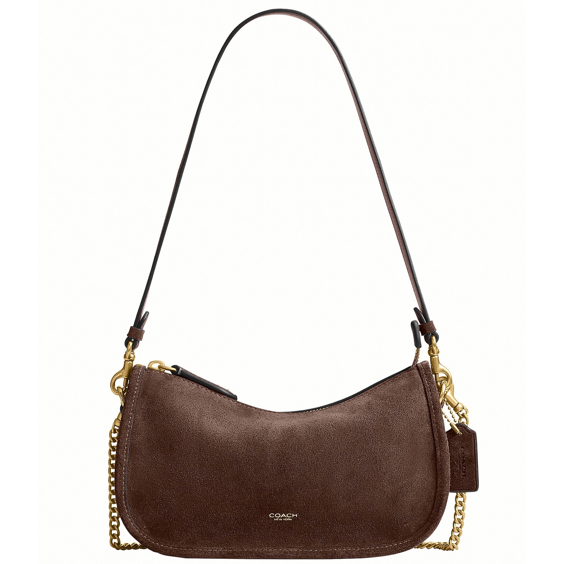 Coach Suede Waverly Shoulder Bag