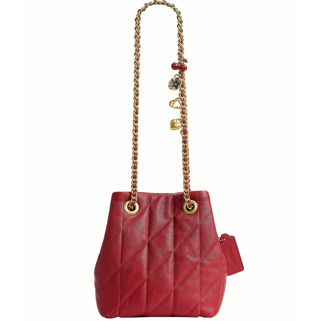 Coach Quilted Jade Quilted Drawstring Bag