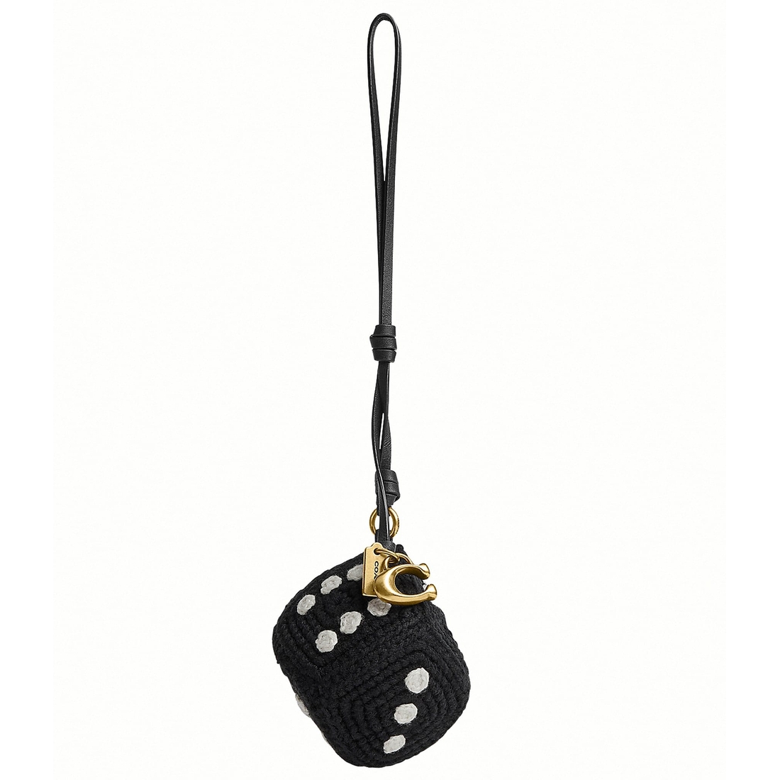 Coach Crochet Dice Bag Charm