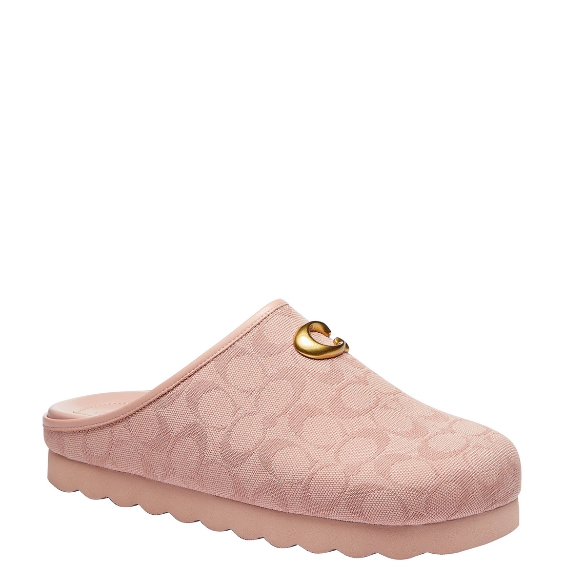 Coach Hadley Signature Logo Print Jacquard Clogs