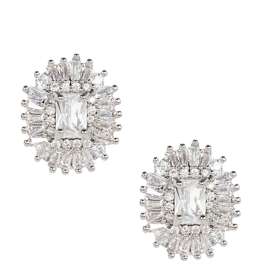 Cezanne Rhinestone Starburst Stud Earrings