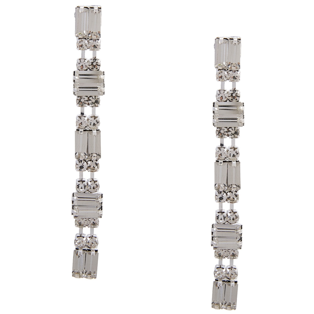 Cezanne Baguette Linear Earrings