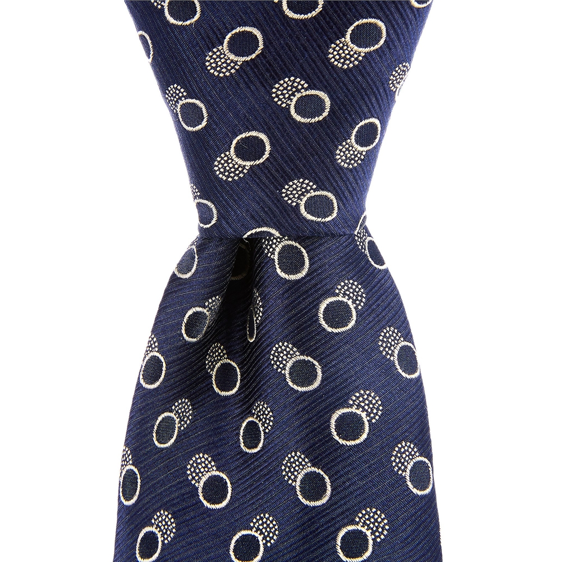 Murano Double Dot Narrow Poly Silk Tie