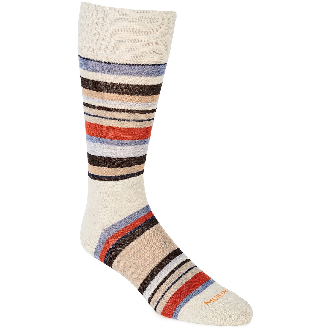 Murano Multi Stripe Crew Dress Socks