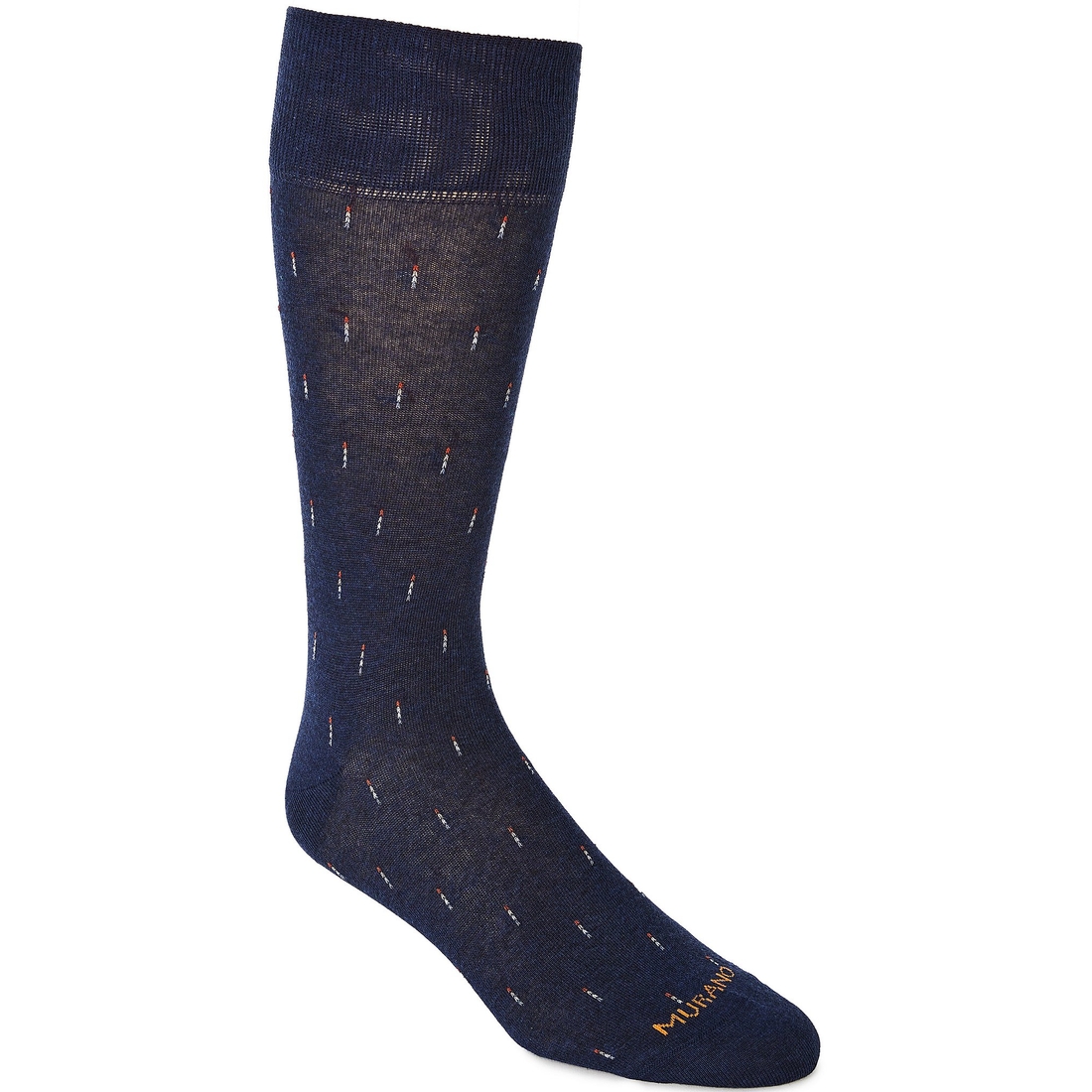Murano Raining Dot Crew Dress Socks