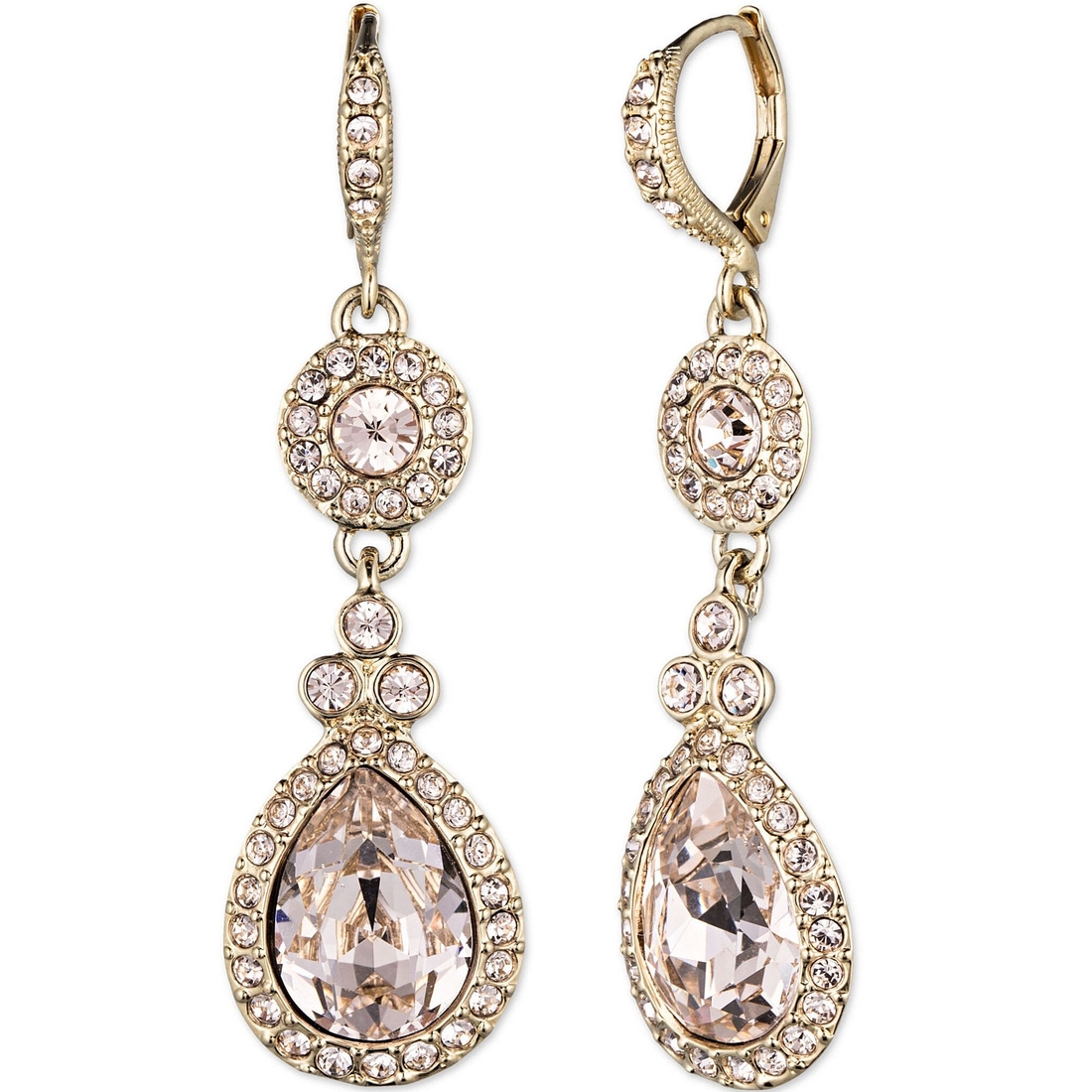 Givenchy Crystal Linear Earrings
