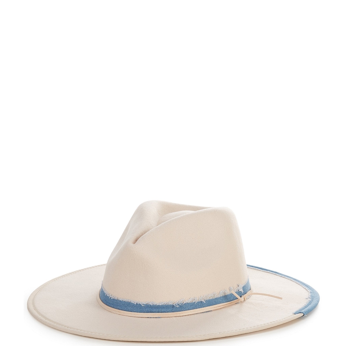 Anna & Ava Denim Patch Felt Cowboy Hat