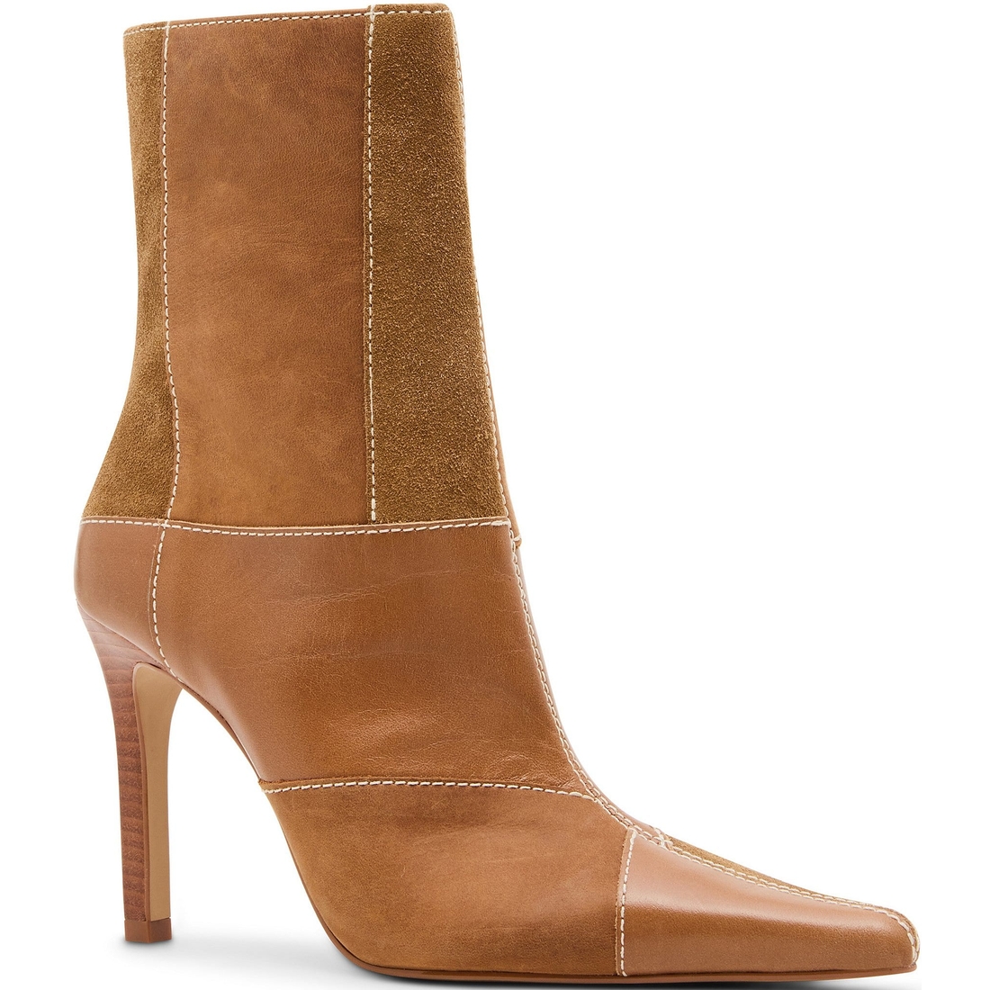 Steve Madden Trial Leather Patchwork Booties