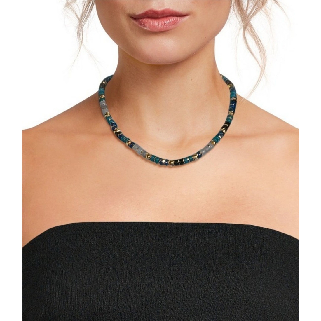 Anna & Ava Beaded Disc Collar Necklace