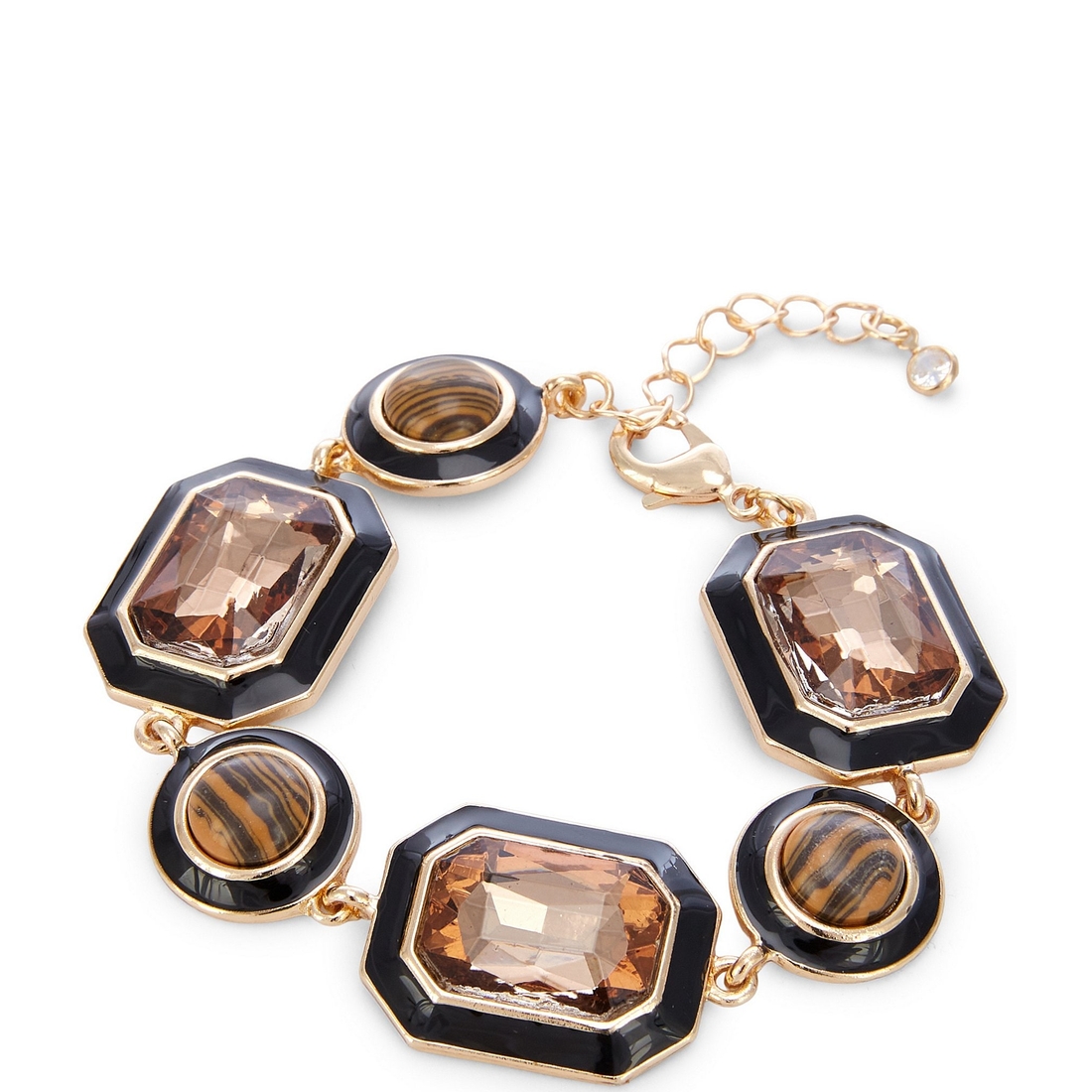 Anna & Ava Inset Stone Line Bracelet