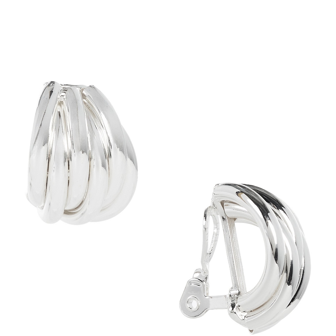 Dillard's Multi Tube Cluster Clip Stud Earrings