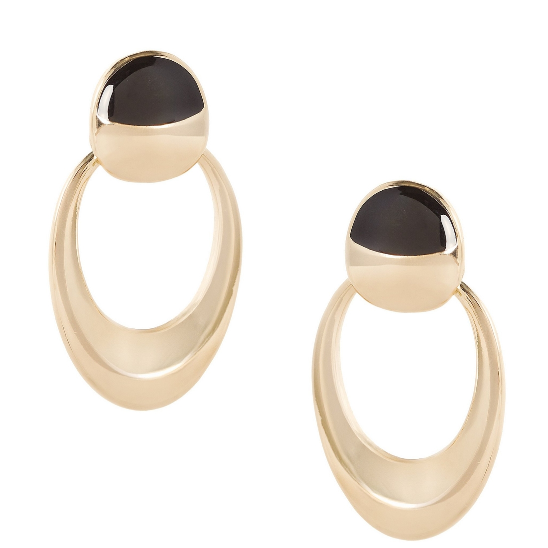 Dillard's Enamel Open Hoop Earrings