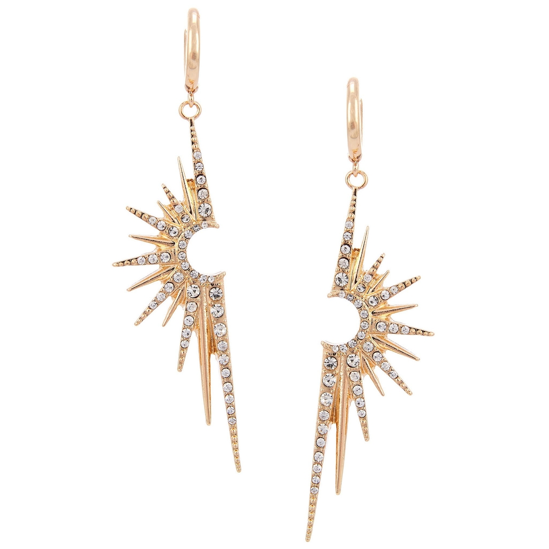 Gemma Layne Statement Pave Burst Drop Earrings